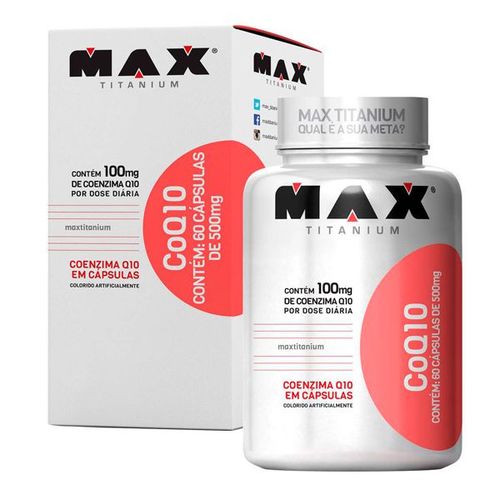 Coq10 Coenzima Q10 60 Cápsulas Max Titanium
