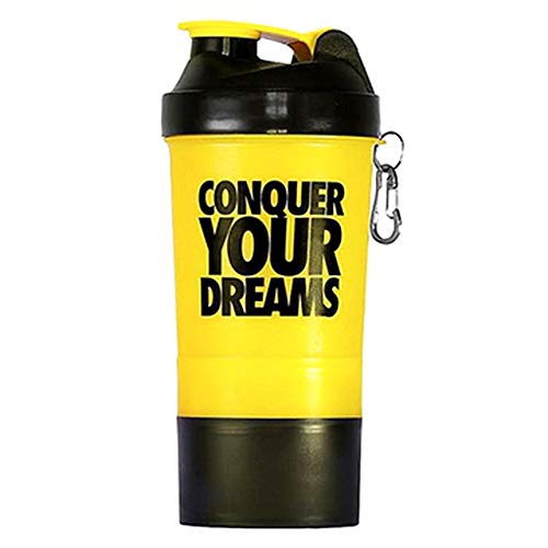 Coqueteleira Conquer Your Dreams Amarela (500ml) - Iridium