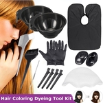 Cor do cabelo do salão de beleza Dye Bowl Pente Brushes Tool Kit Set Com Highlighting Dye Cap Tint Coloring Dye Bowl Pente Brush Styling Tool
