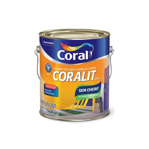 Coralit Acetinado Zero Odor 3,6L Branco - Coral