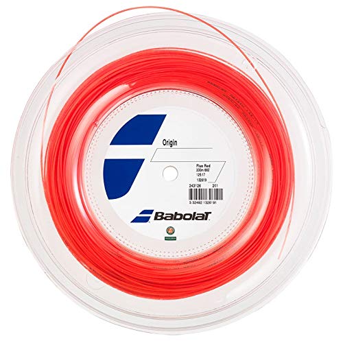 Corda Babolat Origin 17 1.25mm Poliamida Fluo Red - Rolo com 200m