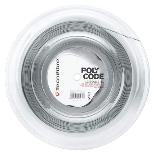 Corda Tecnifibre Poly Code 16L 1.275mm Prata - Rolo com 200m