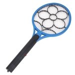Cordless Battery Electric Power Fly Mosquito Swatter Bug Zapper Racket Insetos Killer (azul)
