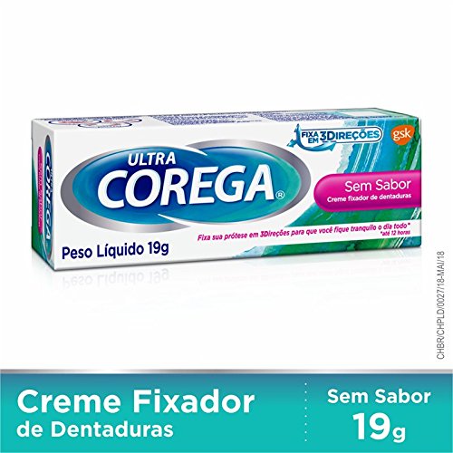 Corega Fixador de Dentadura Ultra Creme, 19g, Corega