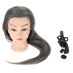 2 cores Prática cabeça de manequim Dolls Hair Salon Cosmetologia Hairdressing Salon Ferramenta Dark Gray