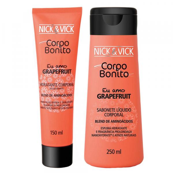 Corpo Bonito Grapefruit Nick Vick - Kit Sabonete Liquido + Hidratante Corporal