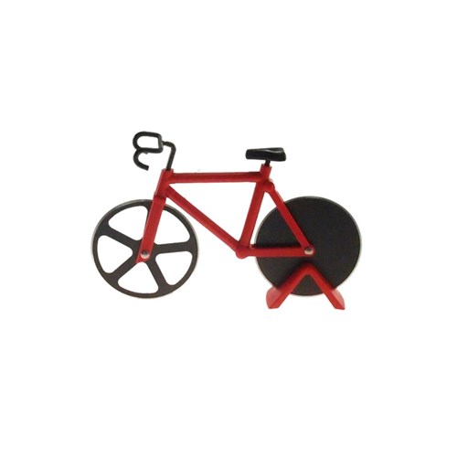 Cortador de Pizza Bicicleta Decorativo Cor Vermelho 12X18cm