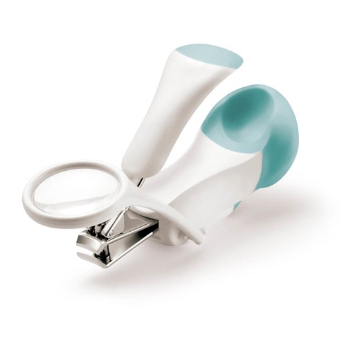 Cortador de Unha Multilaser Baby Mini Nail com Lupa Infantil - BB062 - Multicolorido - Branco - Dafiti