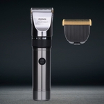 Cortar Cabelo Profissional recarregável Clipper aparador de pêlos Kit Low Noise Trimmer + Professional substituível Hair Clipper lâmina 40
