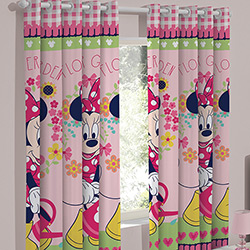 Cortina Disney Minnie Flowers 180x280cm - Santista