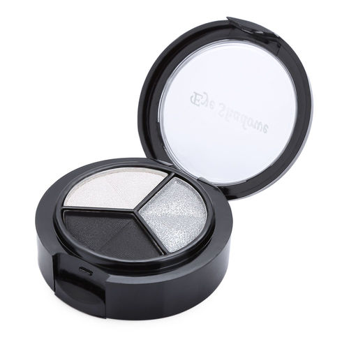 Cosmetic 3 Colors Girl Makeup Neutral Eye Shadow With Mirror Brush #1