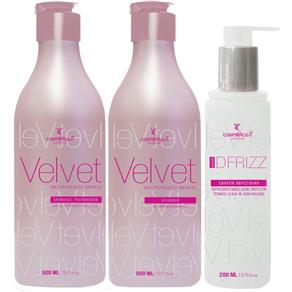 Cosmética It Velvet Kit Shampoo Preparador, Reconstrutor e Dfrizz