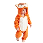 Roupas de bebê Costume Fox criança animal Cosplay inverno com capuz Romper flanela Macacão Conjuntos