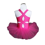 New Costumes Ballet crianças vestido de gaze sem mangas Dança Tutu Body de Ginástica para crianças Meninas