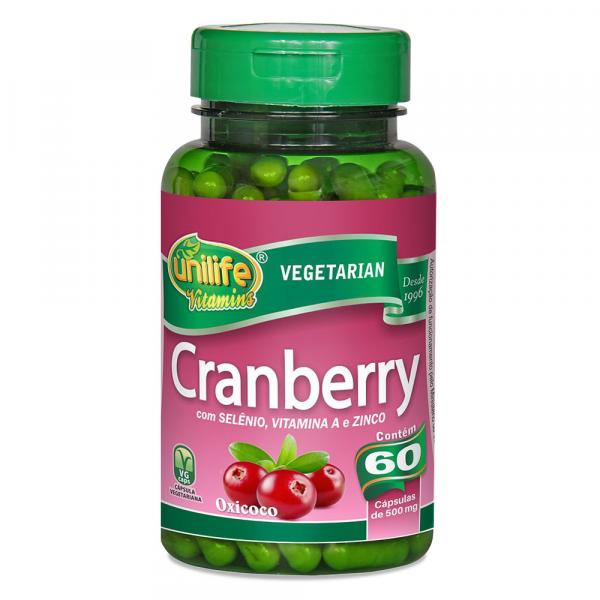 Cranberry (500mg) 60 Cápsulas - Unilife