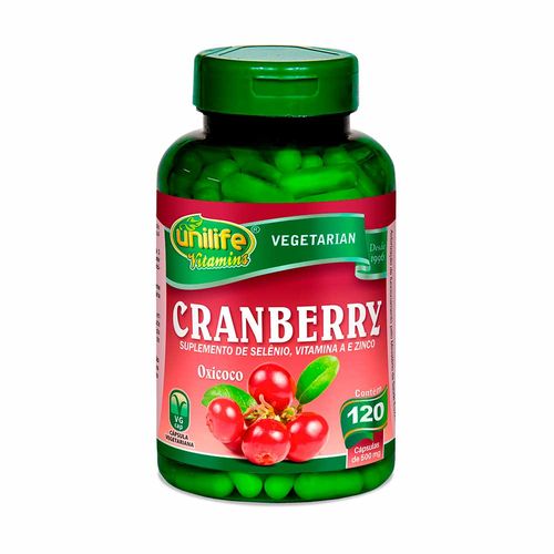 Cranberry - Unilife - 120 Cápsulas de 500mg