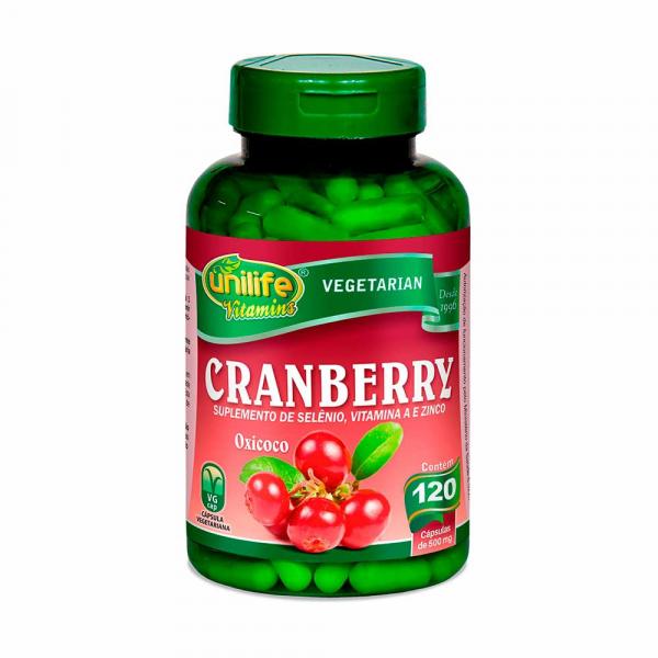 Cranberry - Unilife - 120 Cápsulas de 500mg