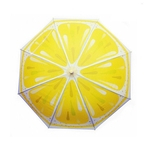 Creative fashion boys girls Cartoon Fruit Print Long-handle kids non-automatic umbrella for children outdoor rain gears
