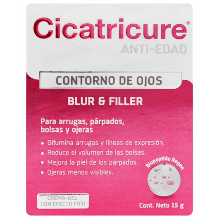 Crema Contorno de Ojos Cicatricure, Blur & Filler, 15 G