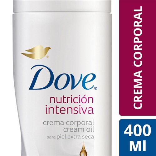 Crema Corporal Dove Nutrición Intensiva para Piel Extra Seca 400 Ml