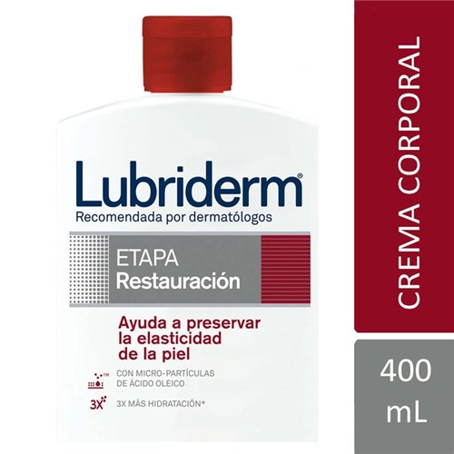 Crema Corporal Lubriderm, Restauración, 400 Ml