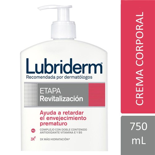 Crema Corporal Lubriderm, Revitalización, 750 Ml