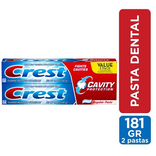 Crema Dental Crest Cavity, 181 G X 2 Unid