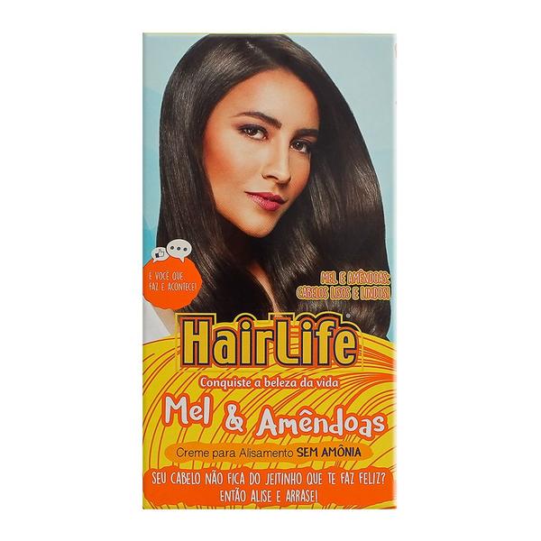 Creme Alisante Hair Life Mel Amêndoas