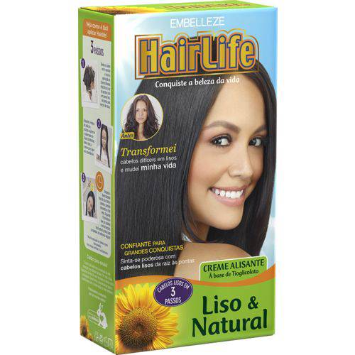 Creme Alisante Hairlife Liso & Natural