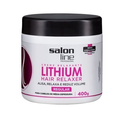 Creme Alisante Lithium Médio 400g - Salon Line