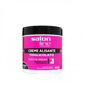 Creme Alisante Oléo Argan Médio Pote - Salon Line - 500 GR