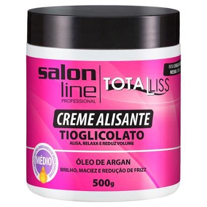 Creme Alisante Salon Line - Argan Oil Médio - 500G