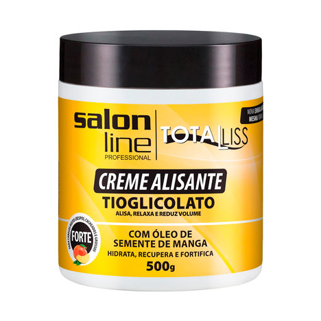 Creme Alisante Salon Line Tiaglicolato Manga Forte 500G