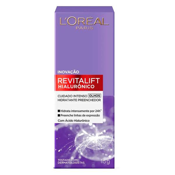 Creme Anti-idade para Olhos L'Oréal Paris Revitalift Hialurônico 15g - Loreal