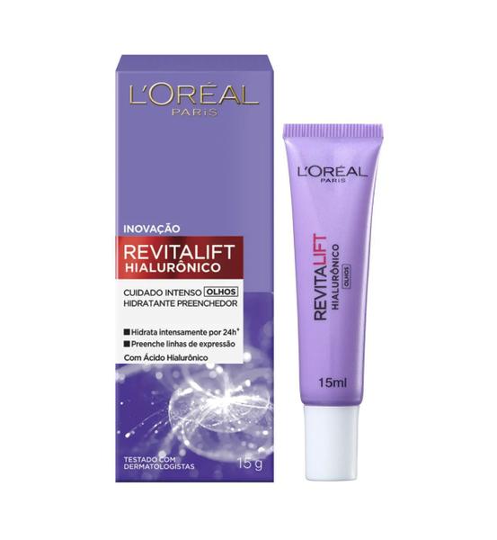 Creme Anti-idade para Olhos L'Oréal Paris - Revitalift Hialurônico - 15g - L'Oreal