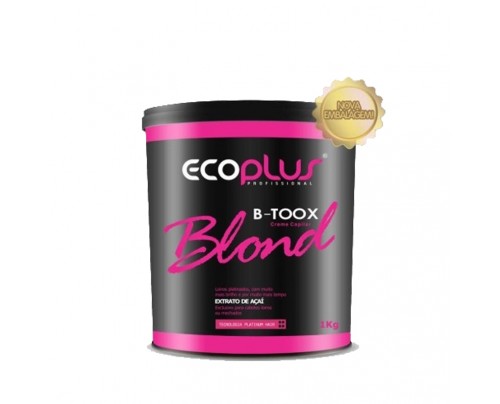 Creme Capilar B-toox Blond Platinum Extrato de Açaí Ecoplus 1000g