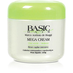 Creme Capilar Mega Cream Cabelos Estressados - 240g - Basic Hair