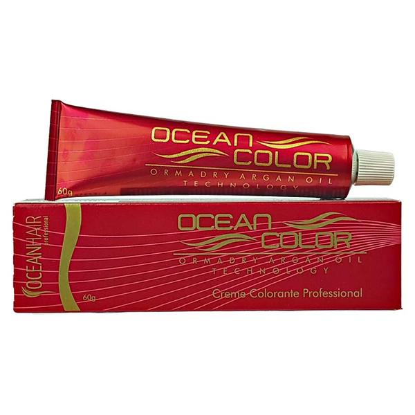 Creme Colorante Tintura Profissional 55.62 Castanho Claro Vermelho Irisado Especial 60g - Ocean Hair - Oceanhair