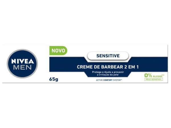 Creme de Barbear Nivea Sensitive - 65g - Nívea