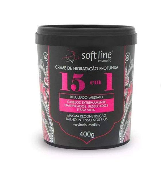 Creme de Hidratação Profunda 15 em 1 - 400g - Soft Line Cosmetic