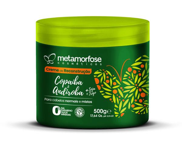 Creme de Hidratação - Vegano - Copaíba e Andiroba - Metamorfose - 500g