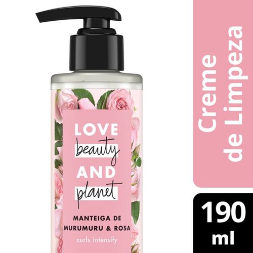 Creme de Limpeza Love Beauty And Planet Curls Intensify 200ml CR CAB LOVE BEAUTY 190ML-VALV- LIMP MURUMURU/ROSA