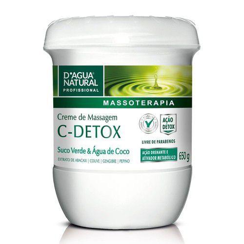 Creme de Massagem C-Detox Dagua Natural 650g - D'Agua Natural