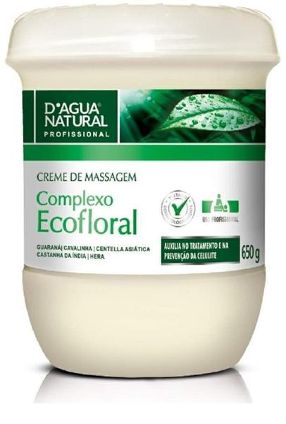 Creme de Massagem Complexo Ecofloral 650G - D'agua Natural - Dágua Natural