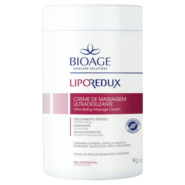 Creme de Massagem Lipo Redux Ultradeslizante 1kg Bioage