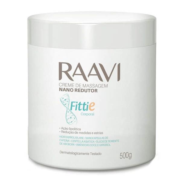 Creme de Massagem Nano Redutor de Medidas Fittie 500g (Raavi)