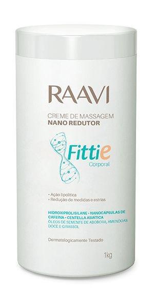 Creme de Massagem Nano Redutor Fittie Raavi 1kg