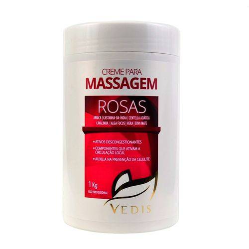 Creme de Massagem Vedis Rosas 1kg