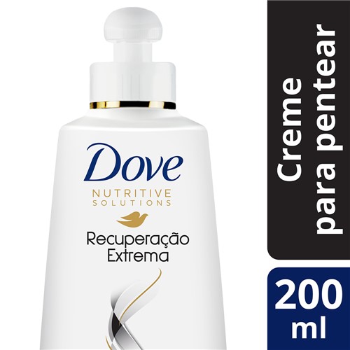 Creme de Pentear Dove Recuperação Extrema para Cabelos Danificados com 200ml