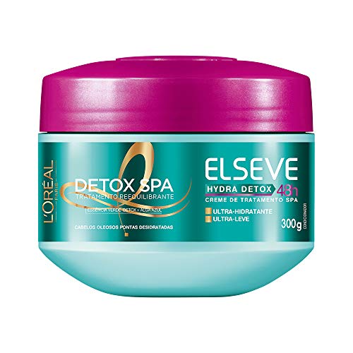 Creme de Tratamento Hydra-Detox Elseve 300 Gr, L'Oréal Paris